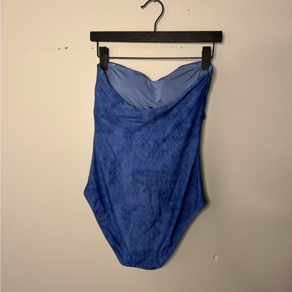 Aerie Light Blue One-Piece Swimsuit - Picture 3 of 3